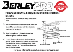 BerleyPro Humminbird HDI Ready Transducer Mount - Disc -FishYak Gear berleypro humminbird hdi ready transducer mount di 5