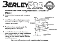 BerleyPro Humminbird HDI Ready Transducer Mount - Disc -FishYak Gear berleypro humminbird hdi ready transducer mount di 6