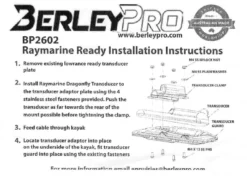 BerleyPro Raymarine Ready Transducer Mount - Disc -FishYak Gear berleypro raymarine ready transducer mount disc 4