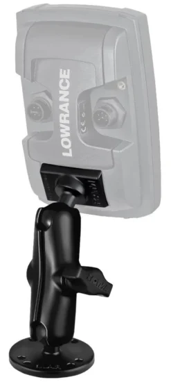RAM Mounts 1" Ball Marine Electronic "Light Use" Mount For Lowrance Elite-4 & Mark-4 Series Fishfinders