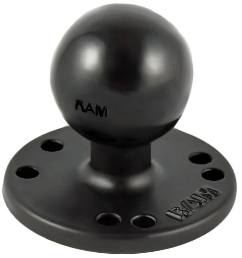 RAM Mounts 2.5" Round Plate With The AMPs Hole Pattern With C Size 1.5" Ball 2 RAM Mounts 2.5" Round Plate With The AMPs Hole Pattern With C Size 1.5" Ball - Image 2