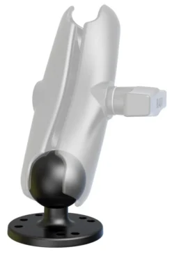 RAM Mounts 2.5" Round Plate With The AMPs Hole Pattern With C Size 1.5" Ball