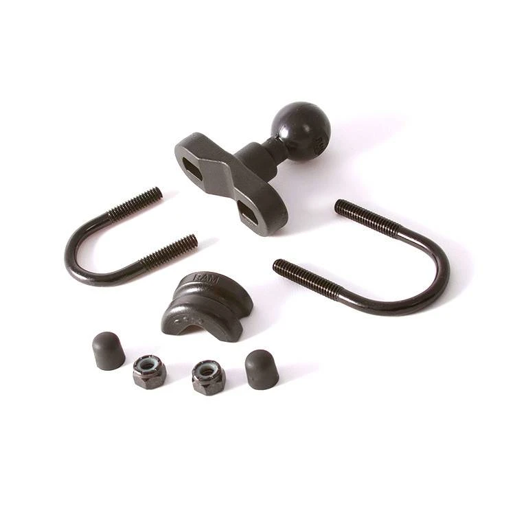 RAM Mounts Ram U-Bolt Rail Base With 1'' Ball 1 RAM Mounts Ram U-Bolt Rail Base With 1'' Ball