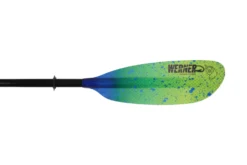 Werner Paddles Camano Hooked 2-Piece Leverloc Standard Shaft 240 Catch Lime Drift