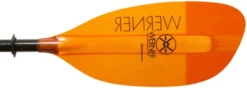 Werner Paddles (Closeout) Corryvreckan Paddle 2-Piece Straight Standard Orange 215