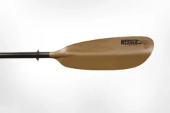 Werner Paddles Skagit Fiberglass Hooked 2-Piece Leverloc Standard Shaft 260-280 Brown