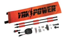 YakPower Lightning Rod PRO Extendable Powered 360 Degree Safety Light And Safety Flag -FishYak Gear yakpower lightning rod pro extendable powered 360 2